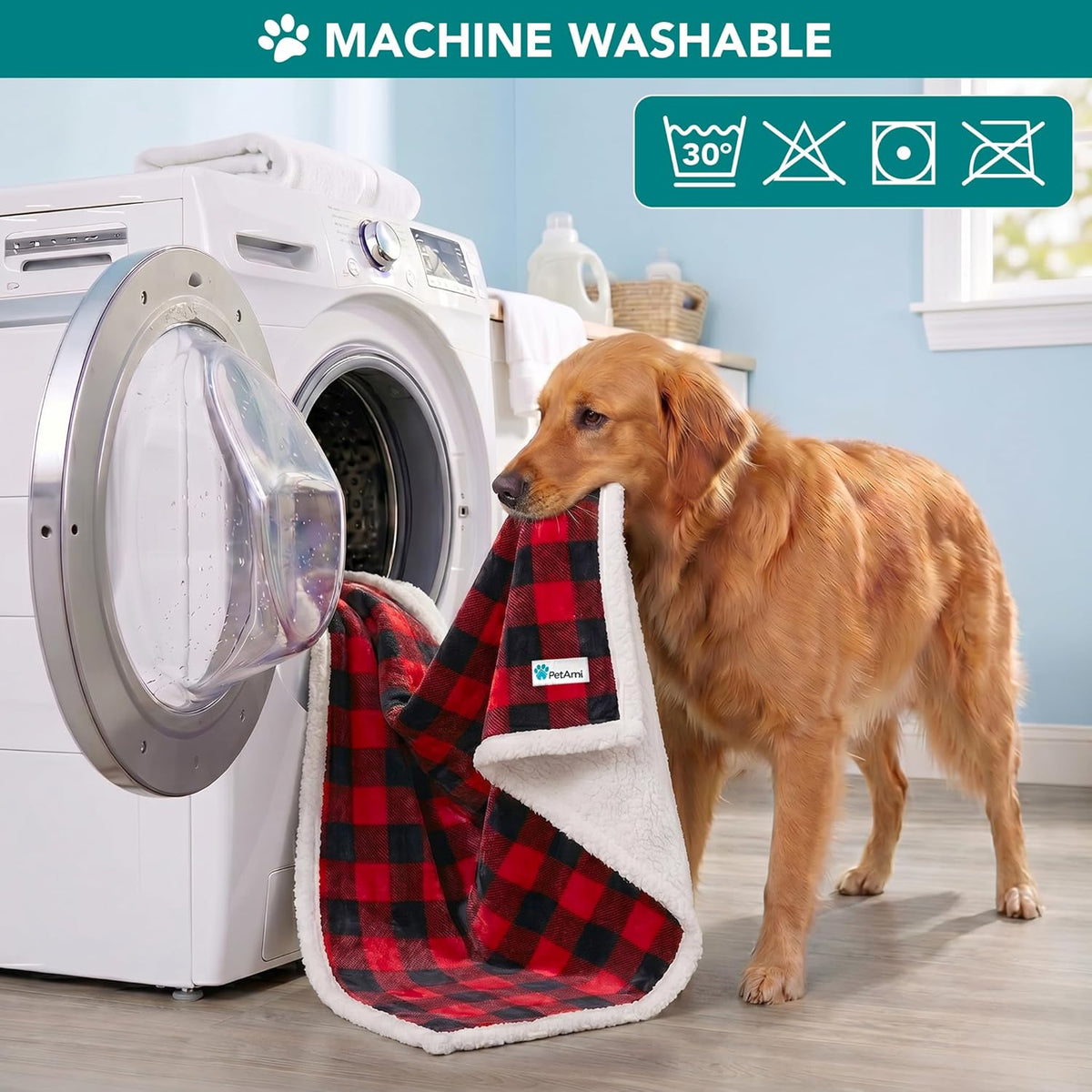 Dog Blanket for Medium Small Pet Cat Puppy Kitten, 60X40 Checker Red