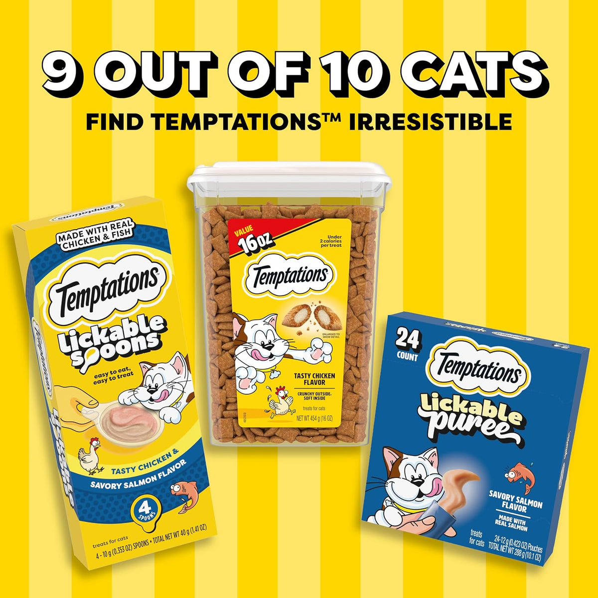 Indoor Care Crunchy Cat Treats, Chicken, 4.9 Oz, 10 Pack