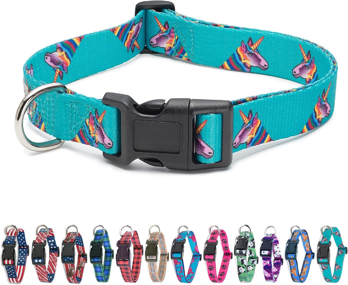 Animal Bug Themed Dog Collar (Unicorn, Large)