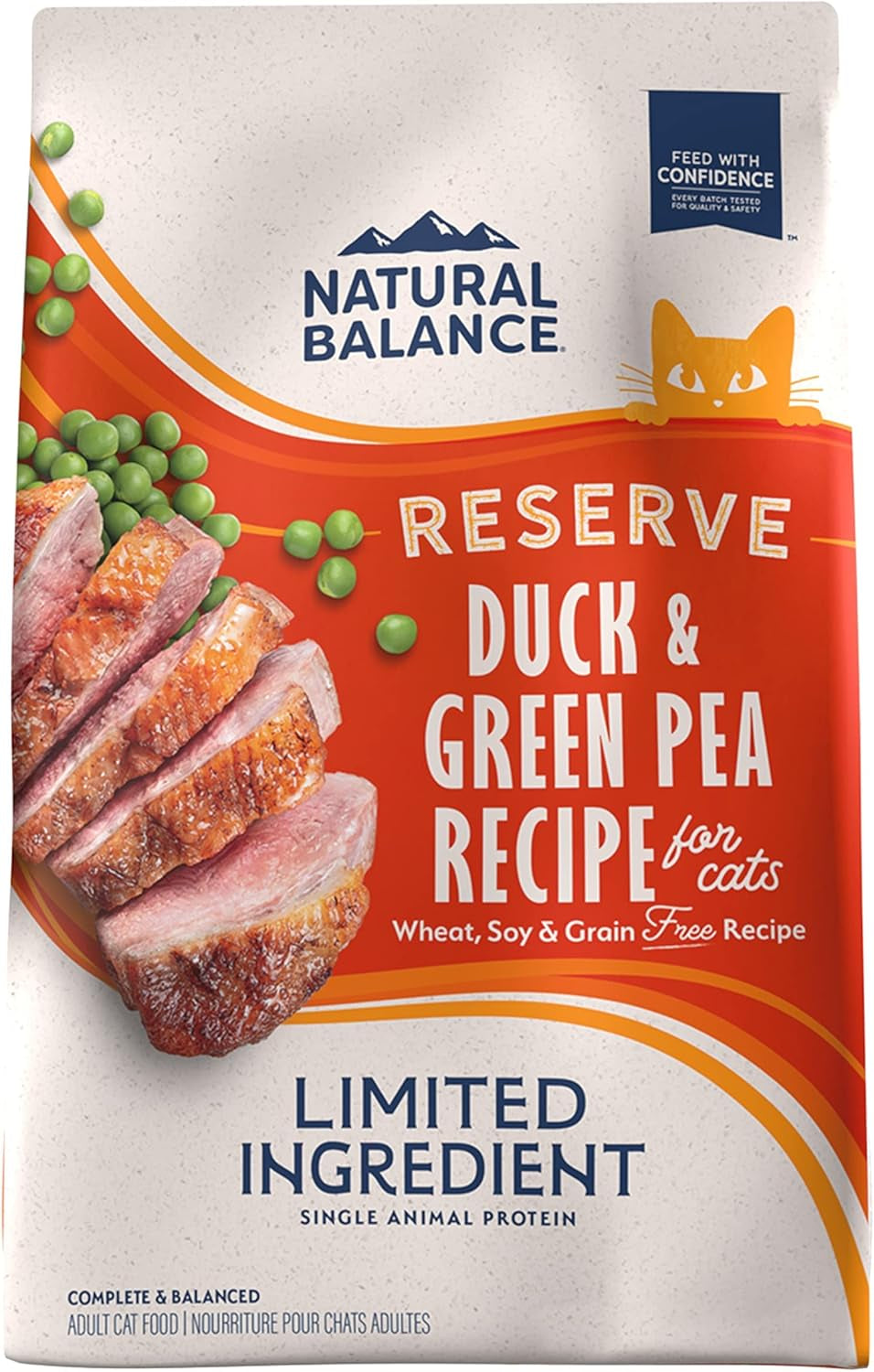 Limited Ingredient Cat Food, Duck & Green Pea, 10 Lb