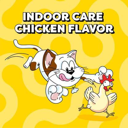 Indoor Care Crunchy Cat Treats, Chicken, 4.9 Oz, 10 Pack