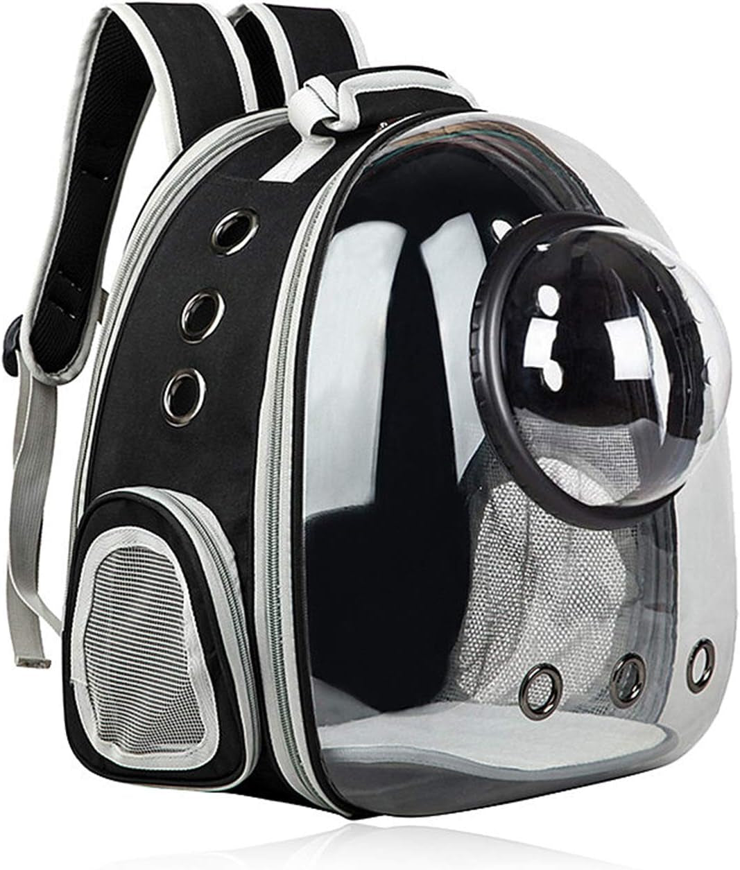 Black Cat Carrier Dog Carrier Backpack, Pet Carrier Back Pack Pack for Small Medium Cat Puppy Doggie, Dog Body Carrying Bag Travel Space Capsule for Travel, Hiking, Walking & Outdoor Use