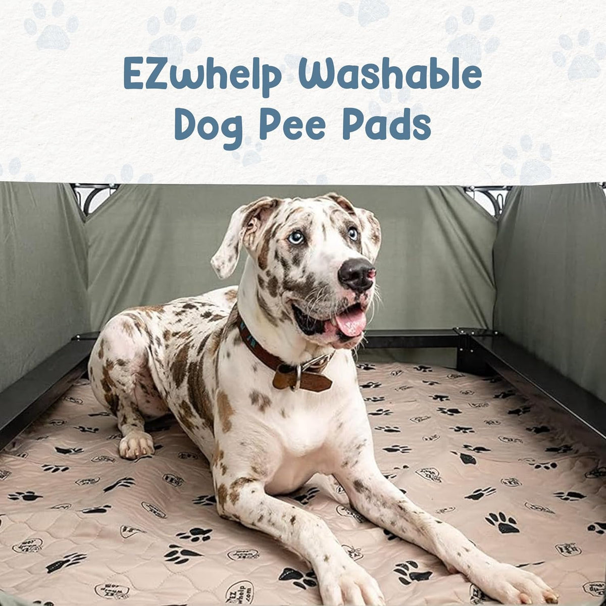 Reusable Dog Pee Pads, Washable Waterproof Mat 16.5X19.5 In, 2 Pk