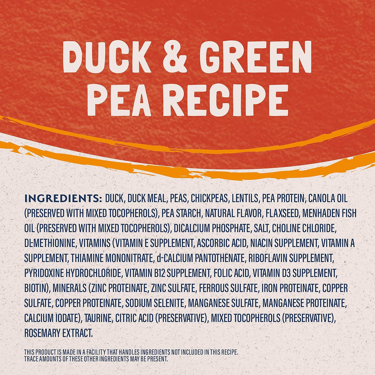 Limited Ingredient Cat Food, Duck & Green Pea, 10 Lb