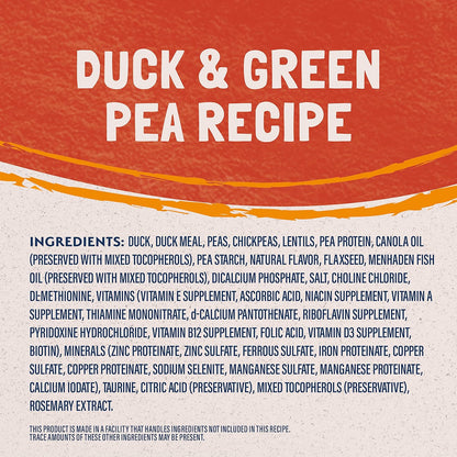 Limited Ingredient Cat Food, Duck & Green Pea, 10 Lb