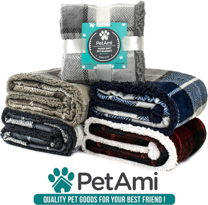 Dog Blanket for Medium Small Pet Cat Puppy Kitten, 60X40 Checker Red
