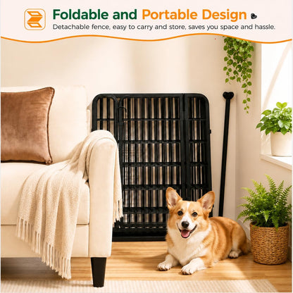 Dog Playpen 32In 16 Panels Pet Fence for Indoor Yard RV Camping