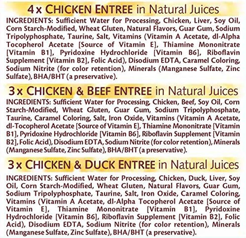 Purrfectly Chicken Wet Cat Food, Variety Pack, 10 Count, 4 Pack