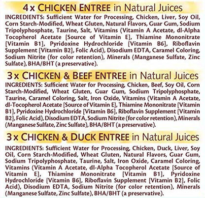 Purrfectly Chicken Wet Cat Food, Variety Pack, 10 Count, 4 Pack