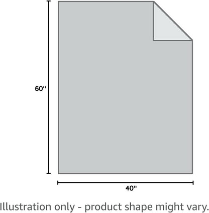 Pet Bed Blanket Reversible 100% Waterproof Velvet Super Soft for Sofa and Bed (40X60 Inches, Light Grey+Grey)