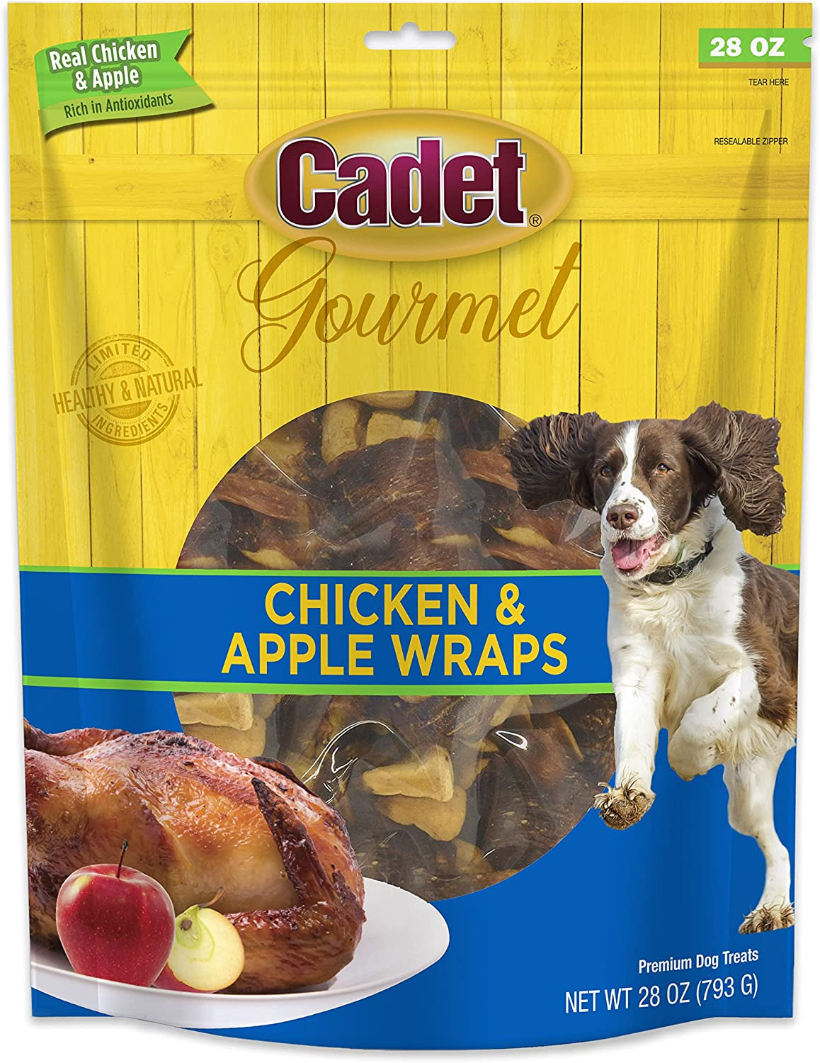 Gourmet Chicken & Apple Wrapped Biscuits Dog Treats, 28 Oz
