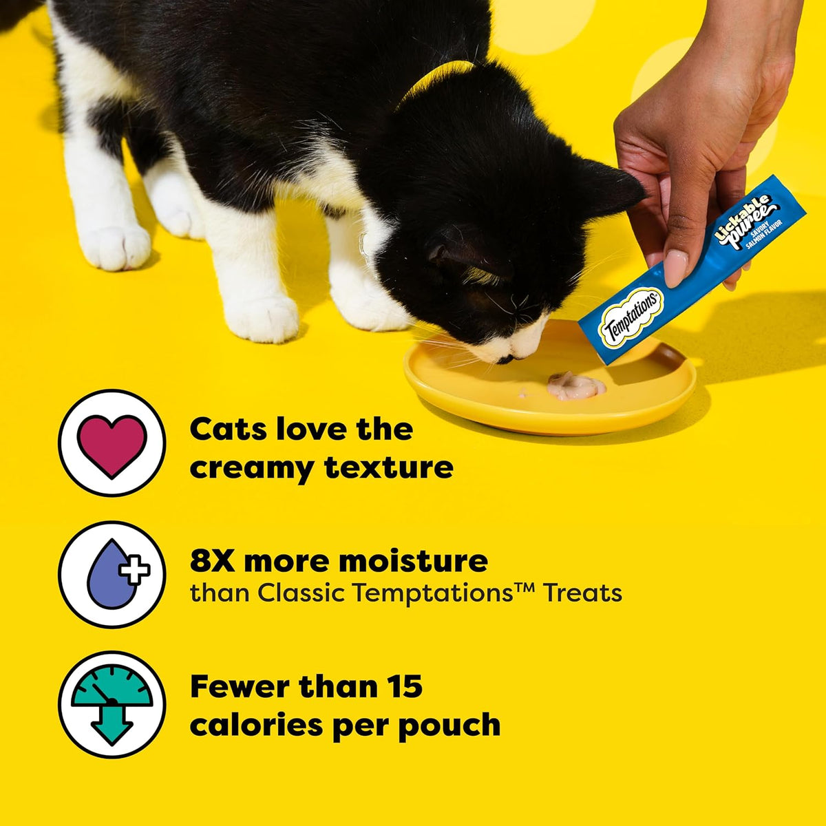 Creamy Puree Lickable Cat Treats, Salmon, 24 Count