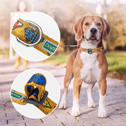 Animal Bug Themed Dog Collar (Flamingo, Medium)