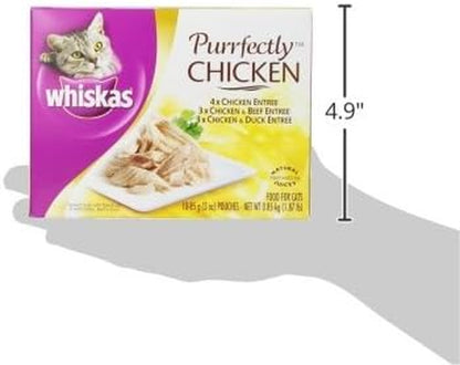 Purrfectly Chicken Wet Cat Food, Variety Pack, 10 Count, 4 Pack
