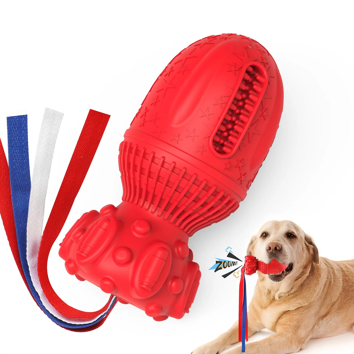Dog Squeaky Toy for Large Medium Chewers, Interactive Dog Toys."Clearance Product, Random Color, Please Don'T Purchase If You Mind."